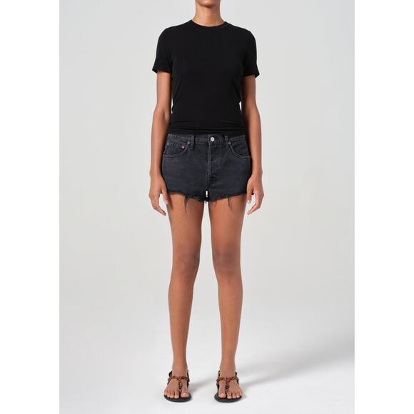 Agolde Parker Vintage Cut Off Short Theme Sz 25 Distressed Festival Streetwear - Picture 1 of 6